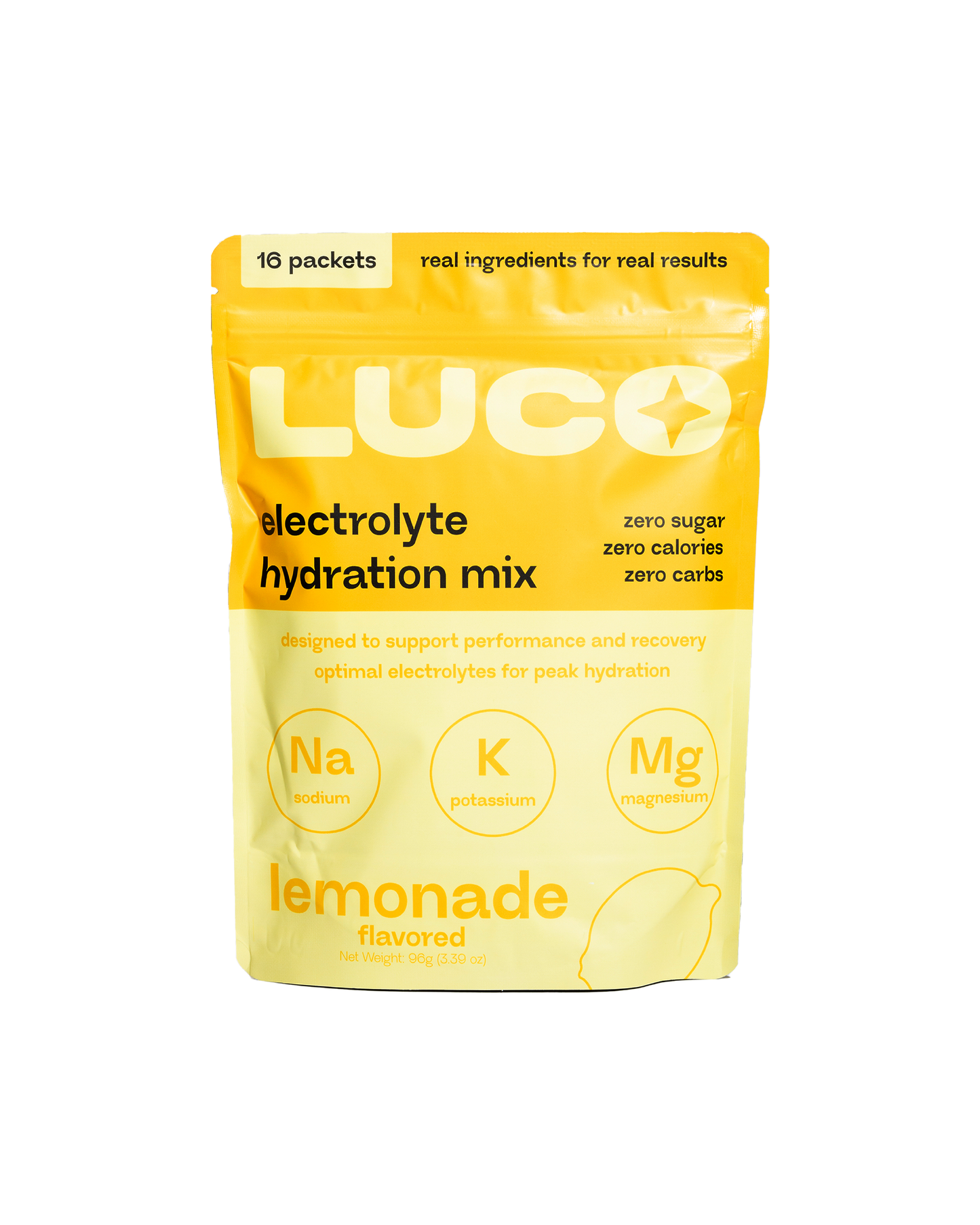 lemonade electrolyte hydration mix - 16 pack